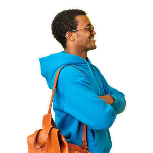 Man Wearing Hoodie